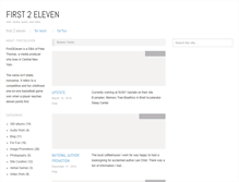 Tablet Screenshot of first2eleven.com